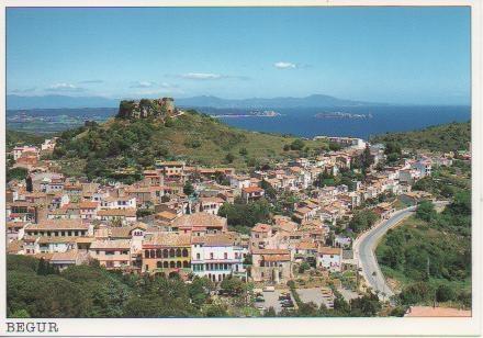 Postal E03909: Vista de Begur, Costa Brava