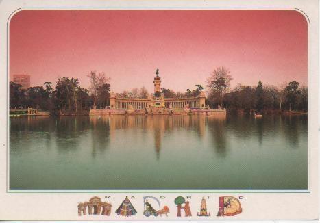 Postal E03809: Estanque del Retiro, Madrid