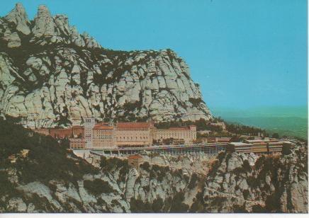 Postal E03863: Vista general desde Sant Miquel, Montserrat
