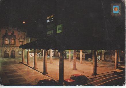 Postal E03837: La Porxada i Ajuntament.Granollers, Barcelona