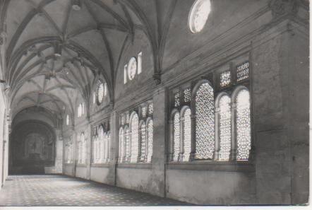Postal E04638: Postal B/N Catedral.Claustro Interior, Tarazon