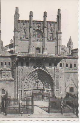 Postal E04632: Postal B/N Catedral de Huesca