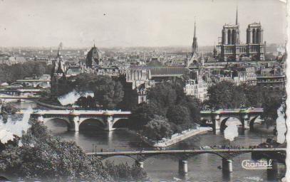 Postal E04528:  La Pointe de la Cité et les Ponts, Paris