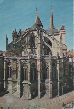 Postal E04553: Abside de la Cathédrale, Bayone