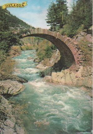 Postal E04509: Río Esca en la ruta al Valle de Belagua.Isaba, Pirineo Navarro