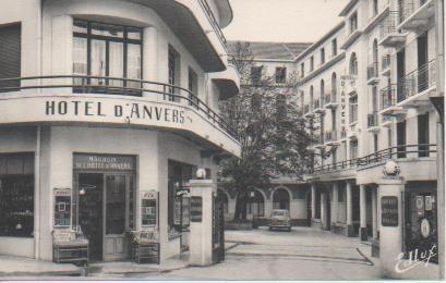 Postal E04756: Postal B/N Hotel d'Anvers