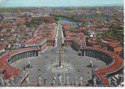 Postal E04765: Panorama da San Pietro,Cità del Vaticano