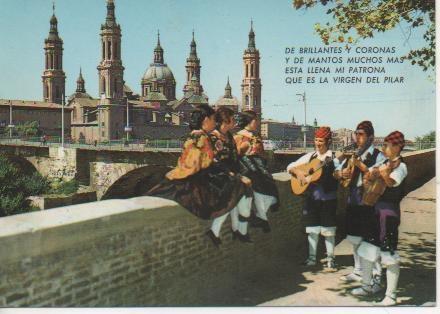 Postal E04660: El Pilar y Puente de Piedra
