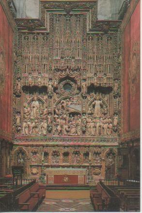Postal E04717: Altar Mayor.Catedral de la Seo, Zaragoza