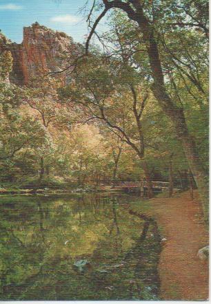 Postal E04703: Lago del Espejo-Monasterio de Piedra, Zaragoza