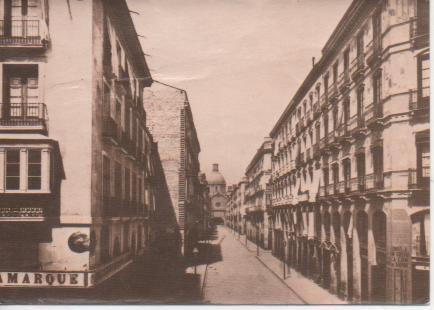 Postal E04693:Postal B/N Calle Alfonso I, Zaragoza Ayer