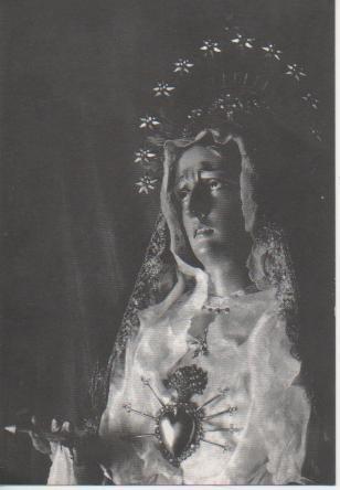 Postal E04508: Postal B/N. Dolorosa, Iglesia del Carmen-P P.Franciscanos dd Guadalajara