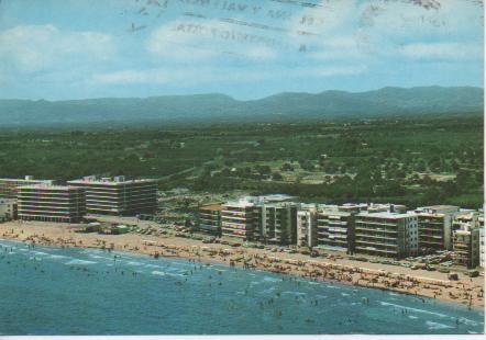 Postal E04327: Playa de Poniente. Salou, Tarragona