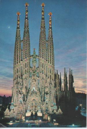 Postal E04304: Templo Sagrada Familia, Barcelona