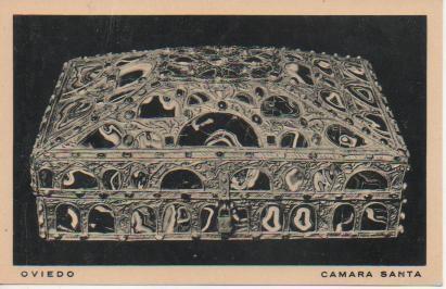 Postal E04362: Postal B/N Caja de las Agatas s.X Camara Santa, Oviedo