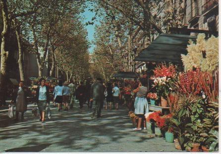 Postal E04344: Rambla de las Flores, Barcelona