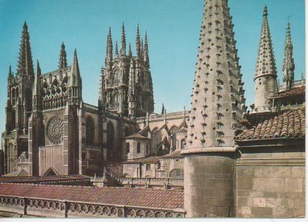 Postal E04251: Detalle Catedral de Burgos