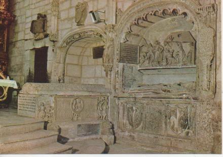 Postal E04249: Tumba de Doña Sancha, esposa de Fernán González. S III, Colegiata de Covarrubias, Burgos