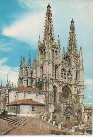 Postal E04243: Fachada principal de la Catedral de Burgos
