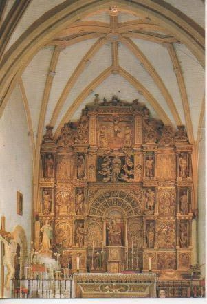 Postal E04233: Iglesia de Sta Maria Retablo Mayor.Sala de los Infantes, Burgos