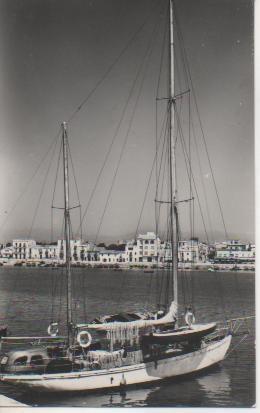 Postal E04283: Postal B/N El Puerto, al fondo el Barrio Maritimo, Cambrils