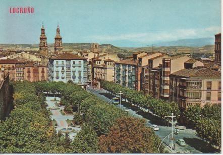 Postal E04268: Muro de Cervantes, Logroño