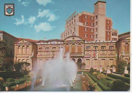 Postal E04473: Fuentes y Jardines de la Diputación, Pamplona