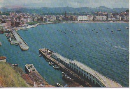 Postal E04495: Puerto y Bahia, San Sebastián