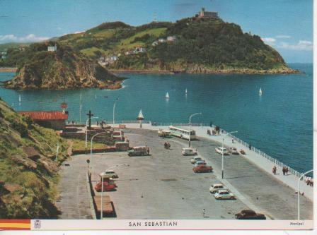 Postal E04503: Paseo Numevo y Monte Igueldo,San Sebastián