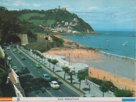 Postal E04504: Miraconcha y Monte Igueldo, San Sebastian