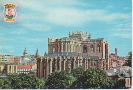 Postal E04489: Nueva Catedral, en construcción, Vitoria