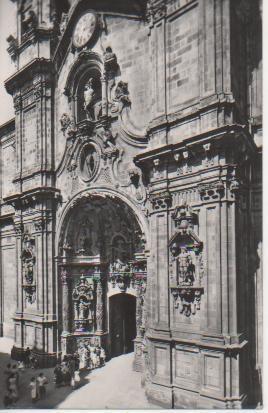 Postal E04480: Postal B/N Iglesia de Sta. María, San Sebastián