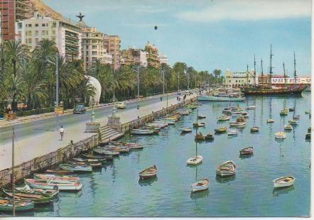 Postal E04394: Puerto y Explanada de España, Alicante