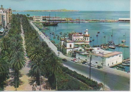 Postal E04393: Explanada deEspaña y Puerto, Alicante