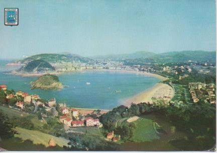 Postal E04386: Vista general de la -Bahia, San Sebastian