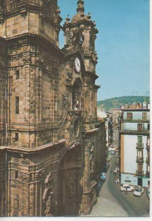 Postal E04382: Iglesia de Santa María y calle 31 de Agosto