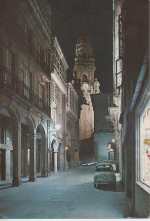 Postal E04376: Rua del Villar, Santiago de Compostela