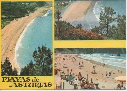 Postal E04378: Playas de Asturias