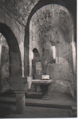 Postal E04432: Postal B/N Cripta románica S.IX.Monasterio de Leyre