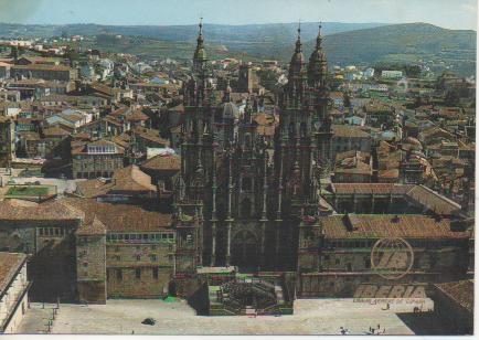 Postal E04407: Fachada de la Catedral, Santiago de Compostela