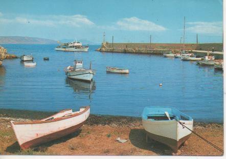 Postal E04411: Vista parcial del puerto. Isla de Tabarca, Alicante