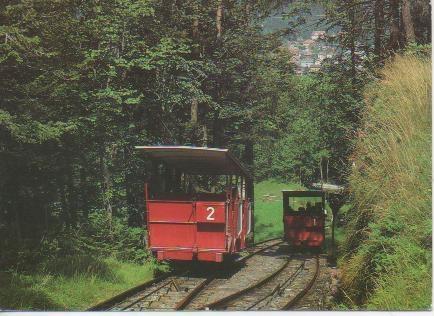 Postal E02896: Die Reichenb RfB, eine typische Schöpfung aus de Blütezeit des Standseilbahnbaues 