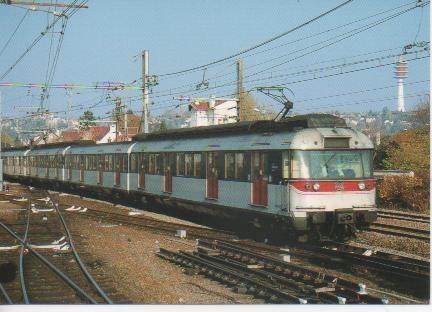 Postal E02891: Une relation Saint-Germain-en-Laye-Boissy-Saint-Léger, confiée à deux automotrice MS 61De la RATP