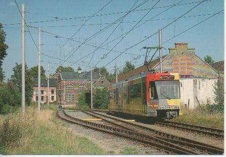 Postal E02907: La Louvière. Automotrice BN 7433 à Trivières