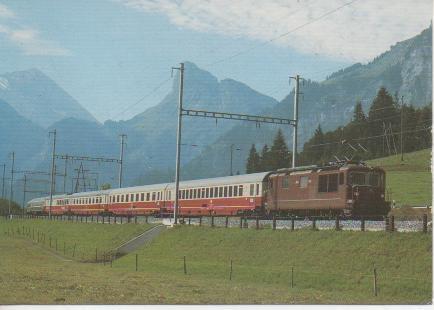 Postal E02882: elektro-Schnellzug-Lokomotive R4/4Nr.161