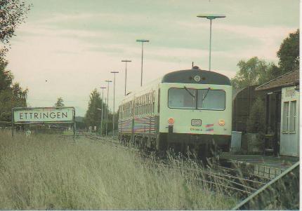 Postal E02909: Sonderfahrt zur Wutachtalbahn mit 628 008- 018-4 als Dt 17 744 (Ettringen-Weizen)