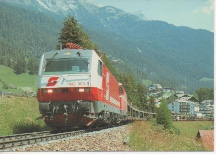 Postal E02936: Elektro-Lokomotive 1822 003-8+1044 086-5