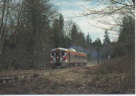 Postal E02913: Canadian Pacific Railway RDC-2 Budd Car Nº 9103