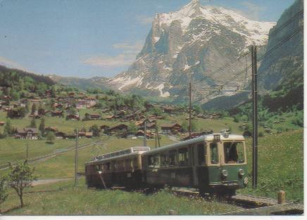 Postal E02833: Elektro-Zahnradtriebwagen Bdhe 4/4+Bt
