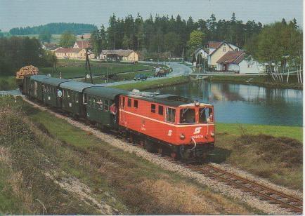 Postal E02823: Schmalspur-Diesel.Lokomotive 2095.14